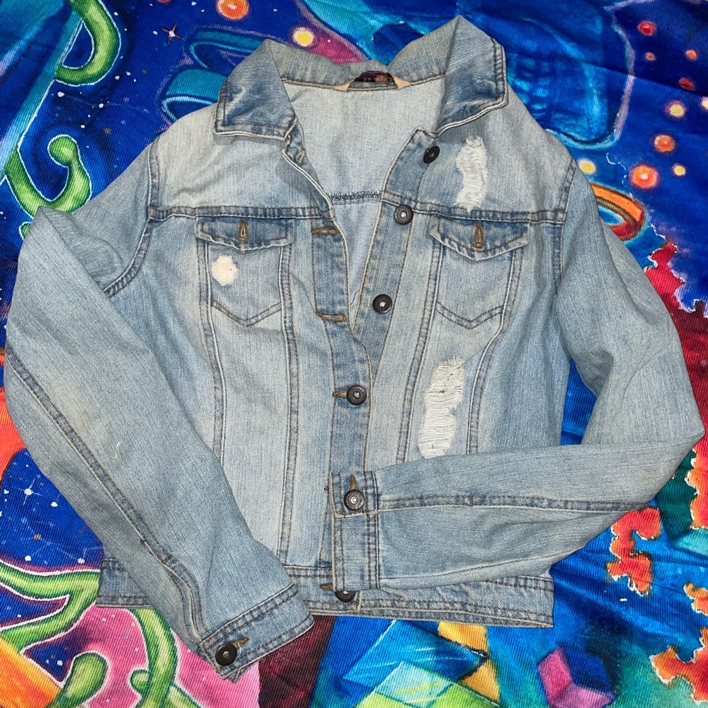 Light wash jean jacket